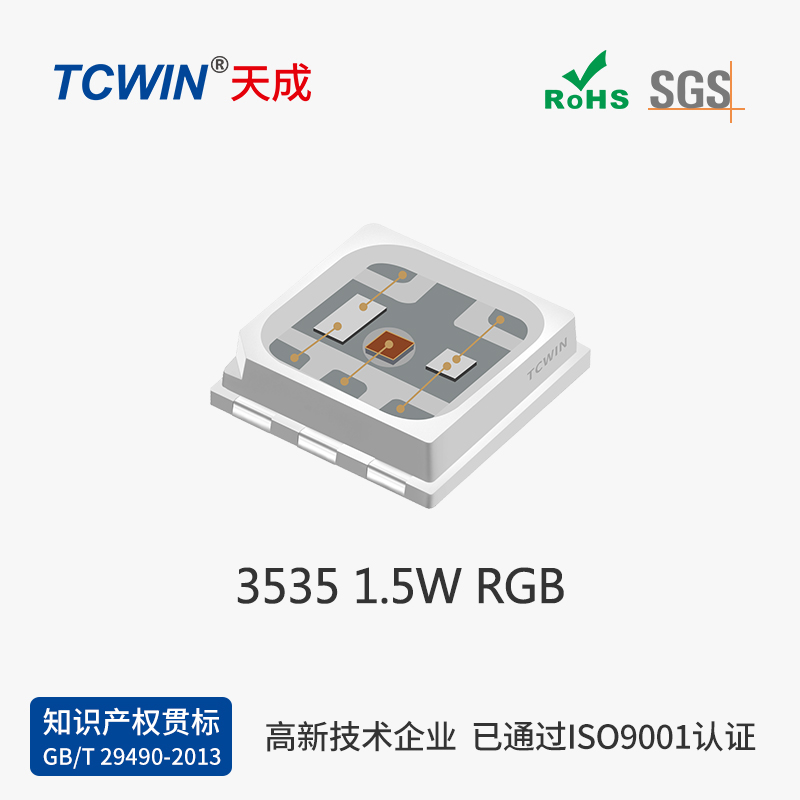 【中功率】3535 1.5W RGB 户外高亮款